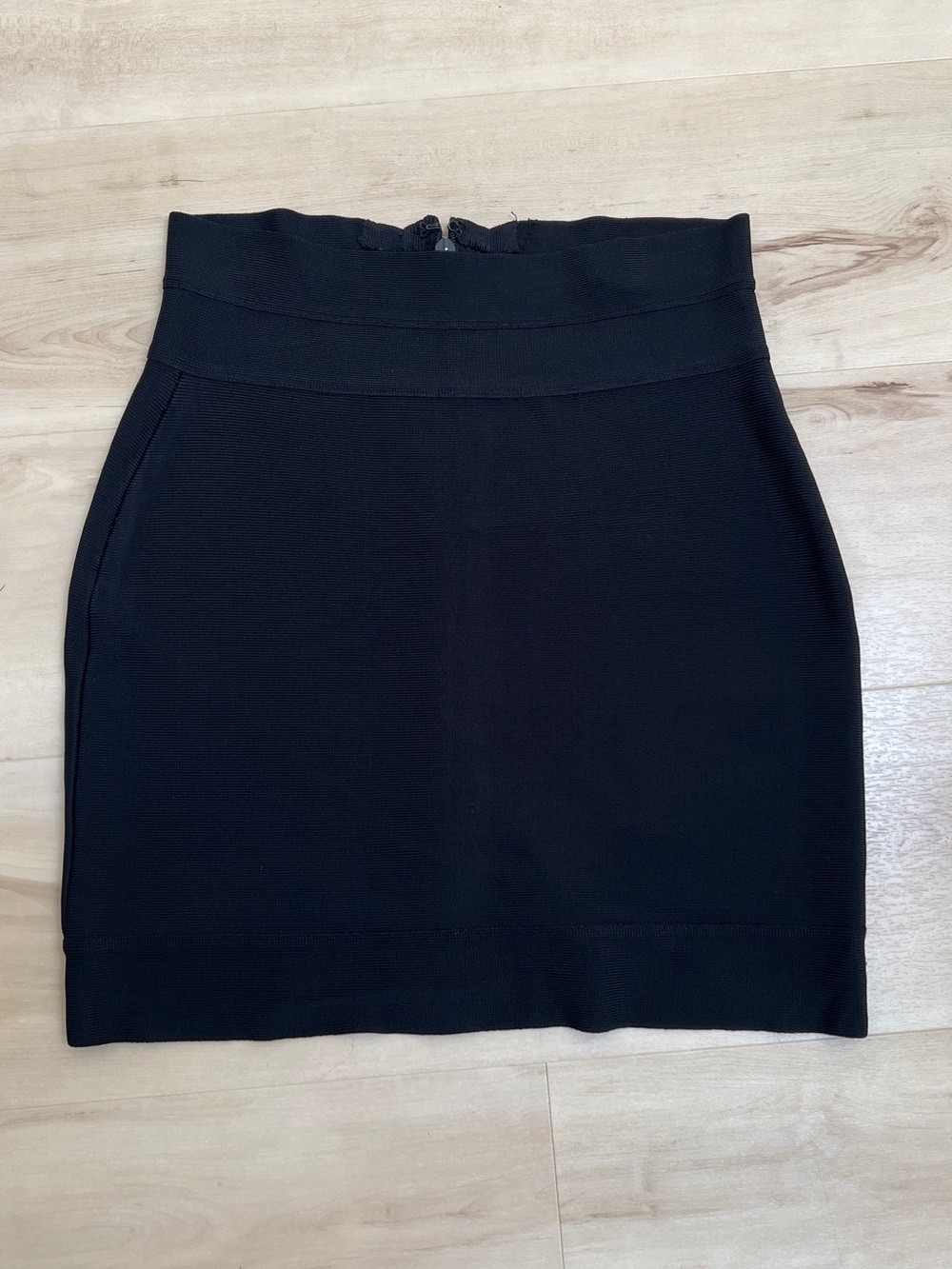 Herve Leger Bodycon Black Bandage Skirt, Small